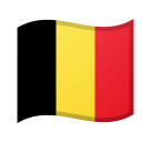 Flag: Belgium as drawn by Google in Android 8.0