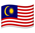 Flag: Malaysia as drawn by Google in Android 8.0