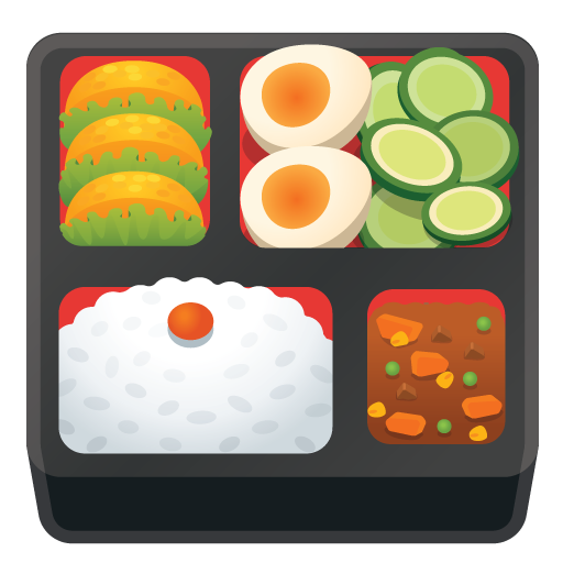 Bento Box as drawn by Google in Android 8.0