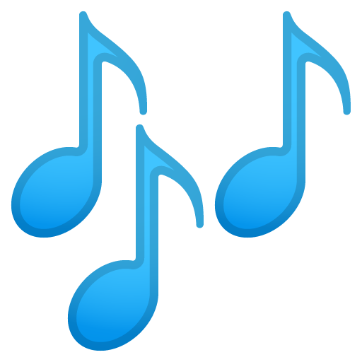 Musical Notes as drawn by Google in Android 8.0