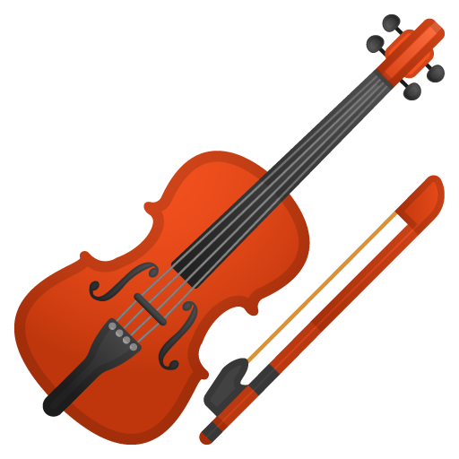 Violin as drawn by Google in Android 8.0