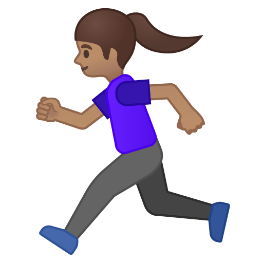 Woman Running: Medium Skin Tone, the design in this release
