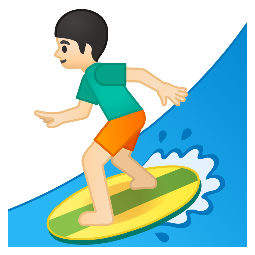 Man Surfing: Light Skin Tone, the design in this release
