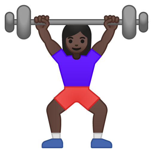 Woman Lifting Weights: Dark Skin Tone, the design in this release