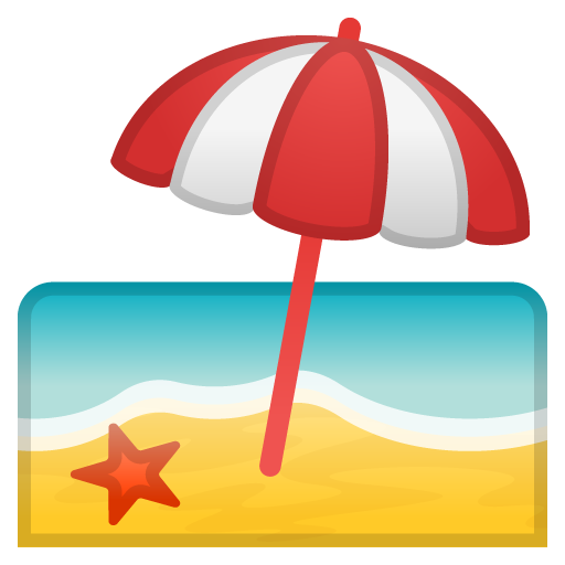 Beach with Umbrella, the design in this release