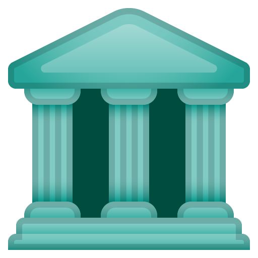 Classical Building as drawn by Google in Android 8.0