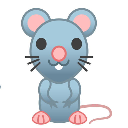 Rat as drawn by Google in Android 8.0