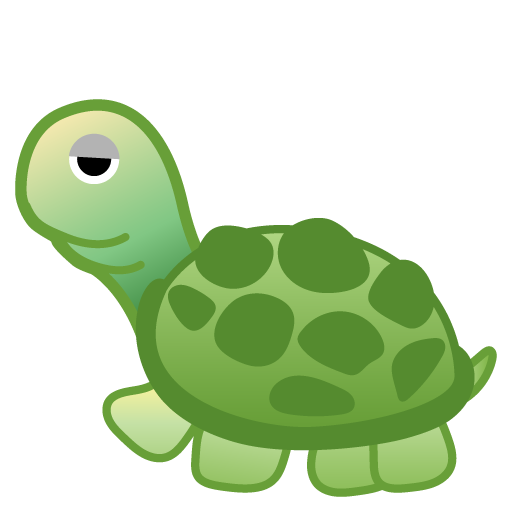 Schildkröte as drawn by Google in Android 8.0
