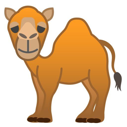 Camel as drawn by Google in Android 8.0
