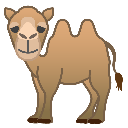 Two-Hump Camel as drawn by Google in Android 8.0