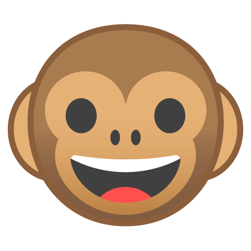 Monkey Face as drawn by Google in Android 8.0