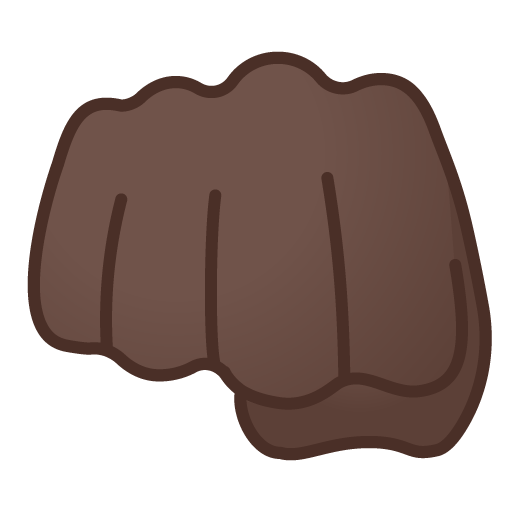 Oncoming Fist: Dark Skin Tone, the design in this release