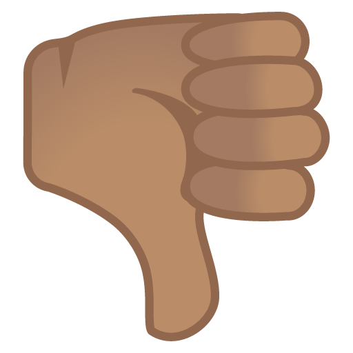 Thumbs Down: Medium Skin Tone as drawn by Google in Android 8.0