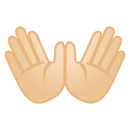 Open Hands: Light Skin Tone, the design in this release
