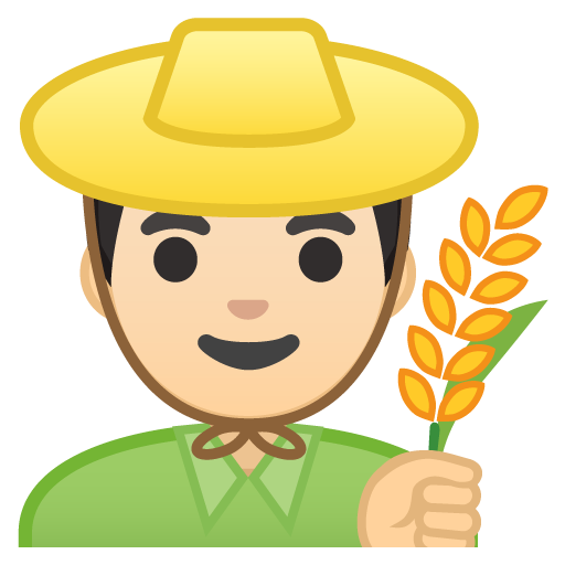 Man Farmer: Light Skin Tone, the design in this release