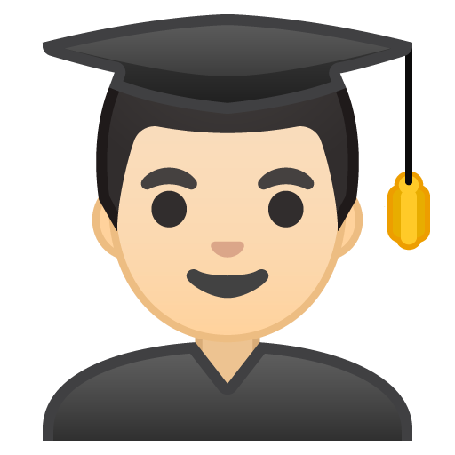 Man Student: Light Skin Tone, the design in this release