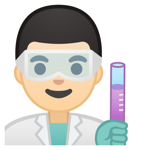 Man Scientist: Light Skin Tone, the design in this release