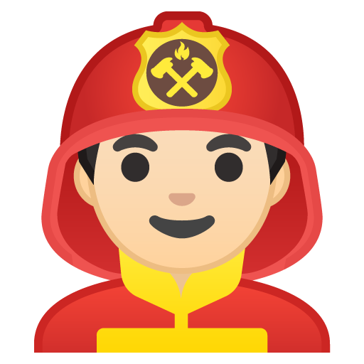 Man Firefighter: Light Skin Tone, the design in this release