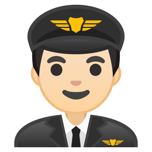 Man Pilot: Light Skin Tone, the design in this release