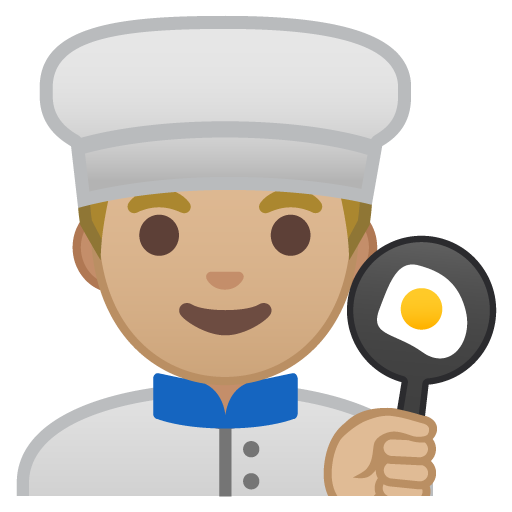 Man Cook: Medium-Light Skin Tone, the design in this release