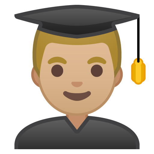Man Student: Medium-Light Skin Tone, the design in this release