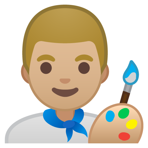 Man Artist: Medium-Light Skin Tone, the design in this release