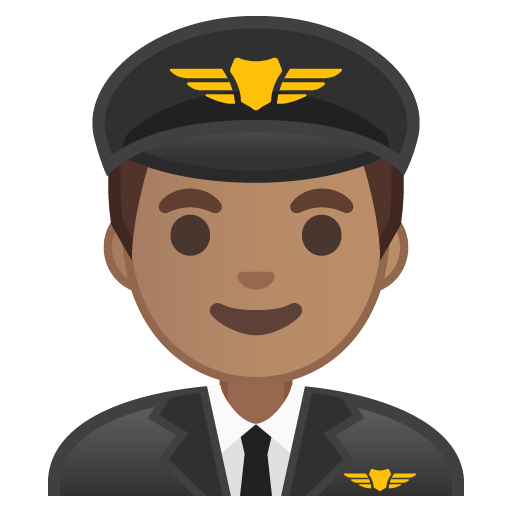 Man Pilot: Medium Skin Tone, the design in this release