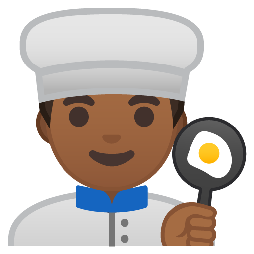 Man Cook: Medium-Dark Skin Tone, the design in this release