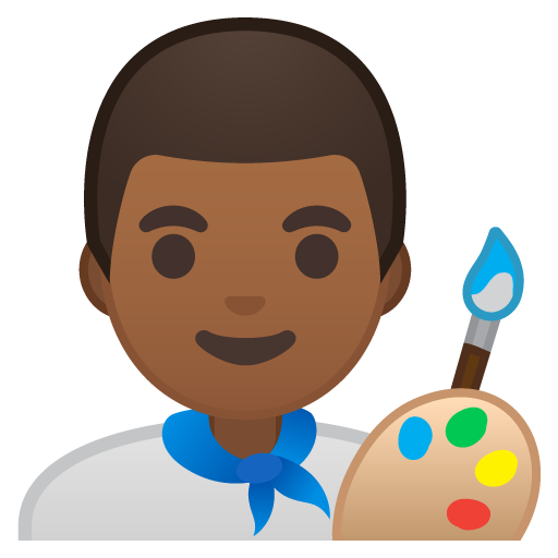 Man Artist: Medium-Dark Skin Tone, the design in this release