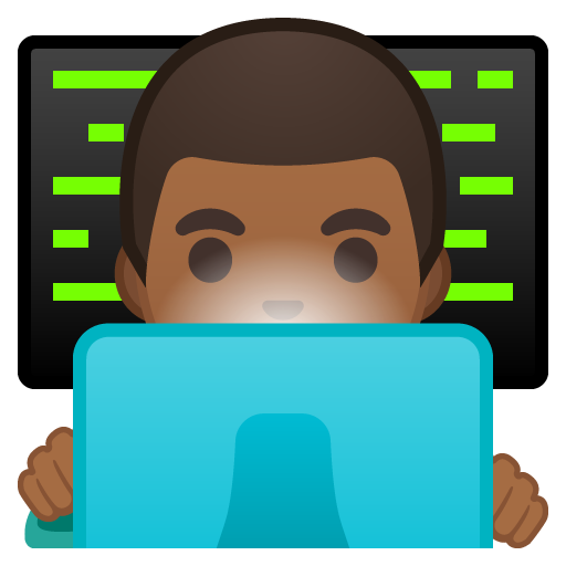 Man Technologist: Medium-Dark Skin Tone, the design in this release