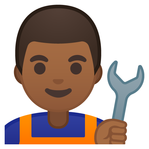 Man Mechanic: Medium-Dark Skin Tone, the design in this release