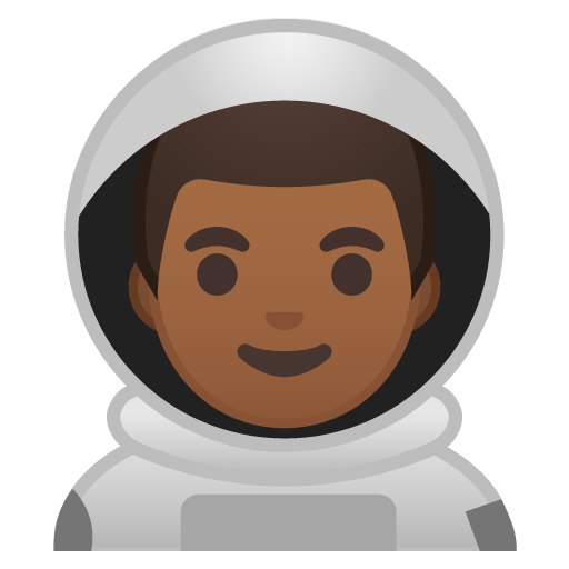 Man Astronaut: Medium-Dark Skin Tone, the design in this release