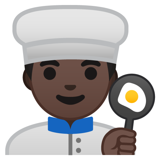 Man Cook: Dark Skin Tone, the design in this release