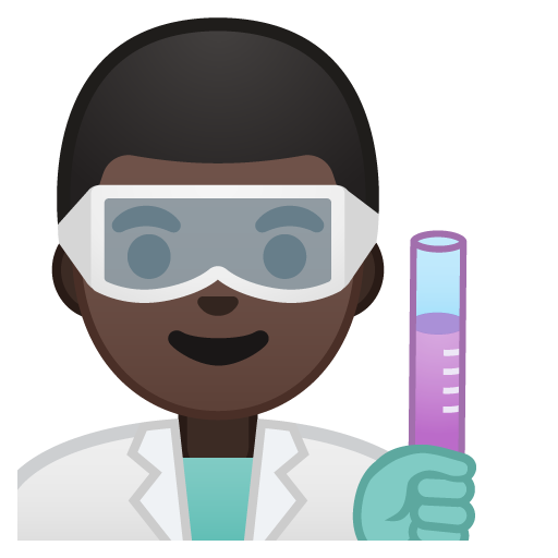 Man Scientist: Dark Skin Tone, the design in this release