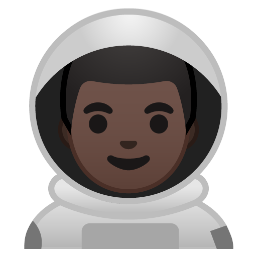 Man Astronaut: Dark Skin Tone, the design in this release