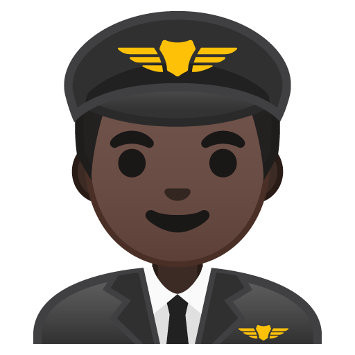 Man Pilot: Dark Skin Tone, the design in this release