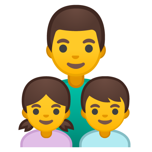 Family: Man, Girl, Boy, the design in this release