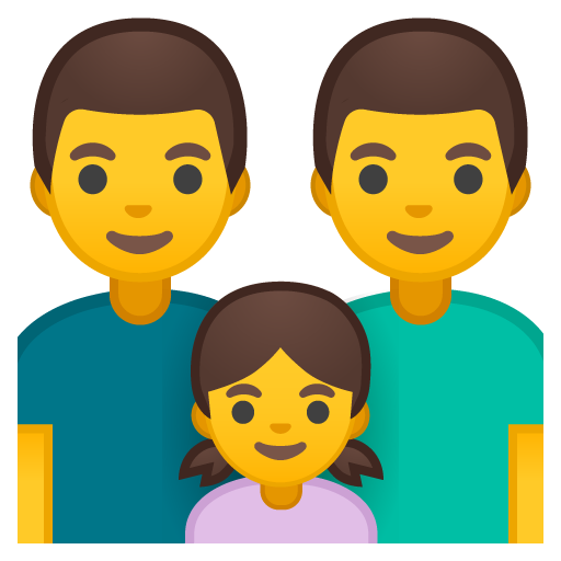 Family: Man, Man, Girl, the design in this release