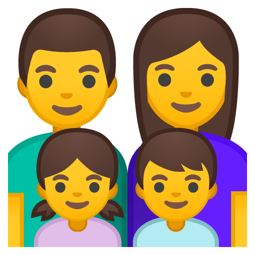 Family: Man, Woman, Girl, Boy, the design in this release