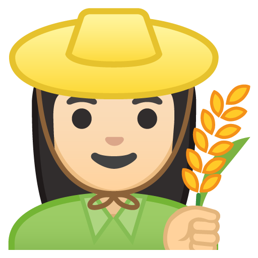 Woman Farmer: Light Skin Tone, the design in this release