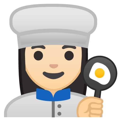 Woman Cook: Light Skin Tone, the design in this release