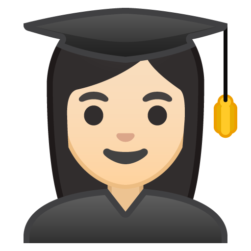 Woman Student: Light Skin Tone, the design in this release