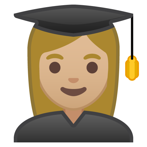 Woman Student: Medium-Light Skin Tone, the design in this release