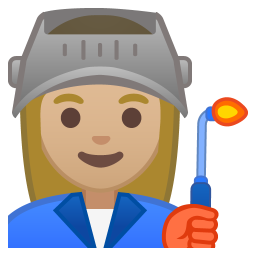 Woman Factory Worker: Medium-Light Skin Tone, the design in this release