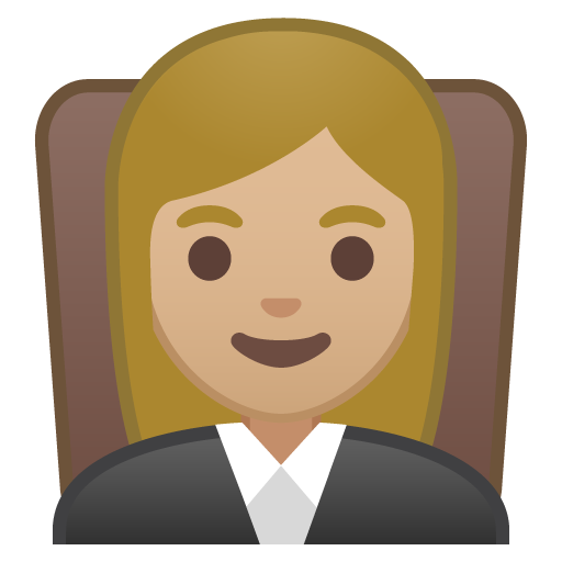 Woman Judge: Medium-Light Skin Tone, the design in this release