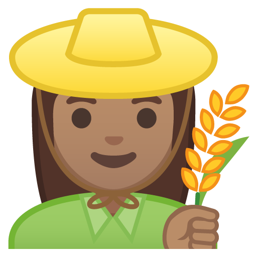 Woman Farmer: Medium Skin Tone, the design in this release