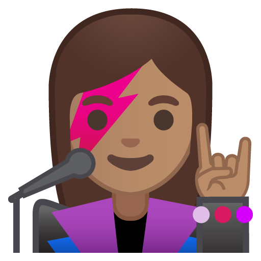 Woman Singer: Medium Skin Tone, the design in this release