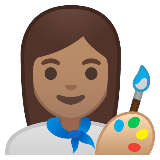 Woman Artist: Medium Skin Tone, the design in this release
