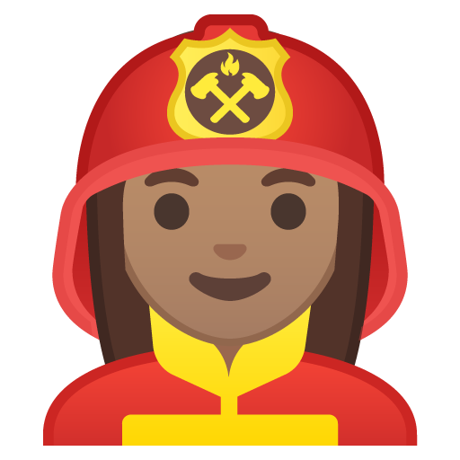 Woman Firefighter: Medium Skin Tone, the design in this release