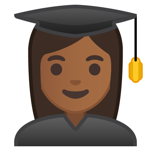 Woman Student: Medium-Dark Skin Tone, the design in this release